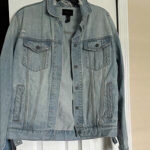 Forever 21 Men's Washed Denim Jacket